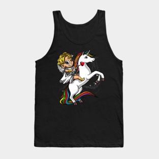 Cupid Riding Unicorn Tank Top